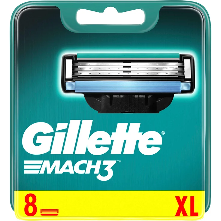 Gillette Mach3 Rasierklingen für Männer, 8 Ersatzklingen – Bild 1