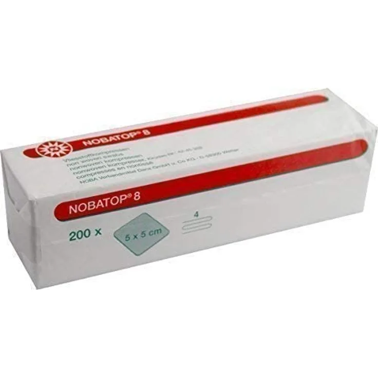 Nobatop 8 Kompressen 5x5 cm unsteril 200 St.