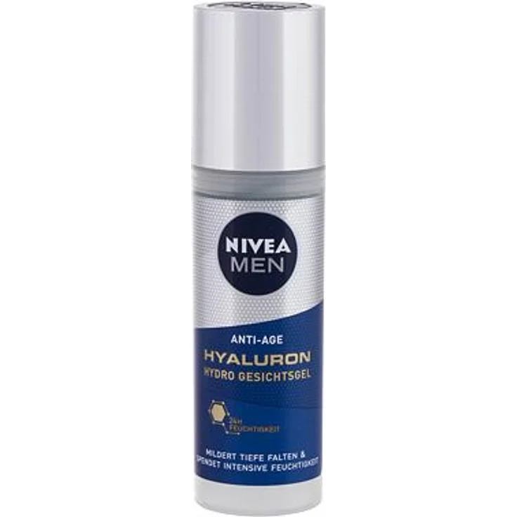Nivea Men Hyaluron Hydro Feuchtigkeitsspendendes Gesichtsgel gegen Falten 50 ml für Männer – Bild 1
