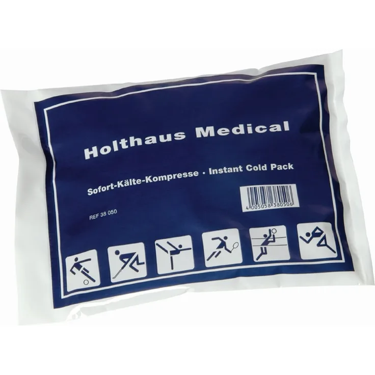 Holthaus Medical Sofort Kälte Kompresse 15 x 14 cm sofort kalt, die Kühlwirkung hält ca. 20 Minuten an