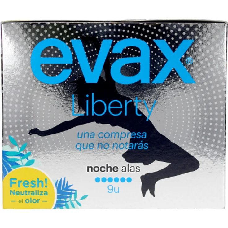 Evax Liberty compresas noche mit Flügel 9 Stück Damenbinden – Bild 1