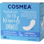 COSMEA Slipeinlagen Normal ohne Duft Damenbinden Comfort Plus lange Körperform-Slipeinlagen für optimalen Schutz 58 Stück
