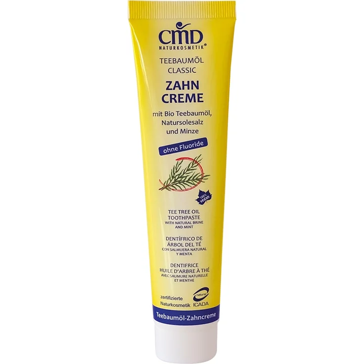 CMD Teebaumöl Zahncreme 75 ml, beugt der Bildung von Karies, Parodontose und Zahnstein vor 
