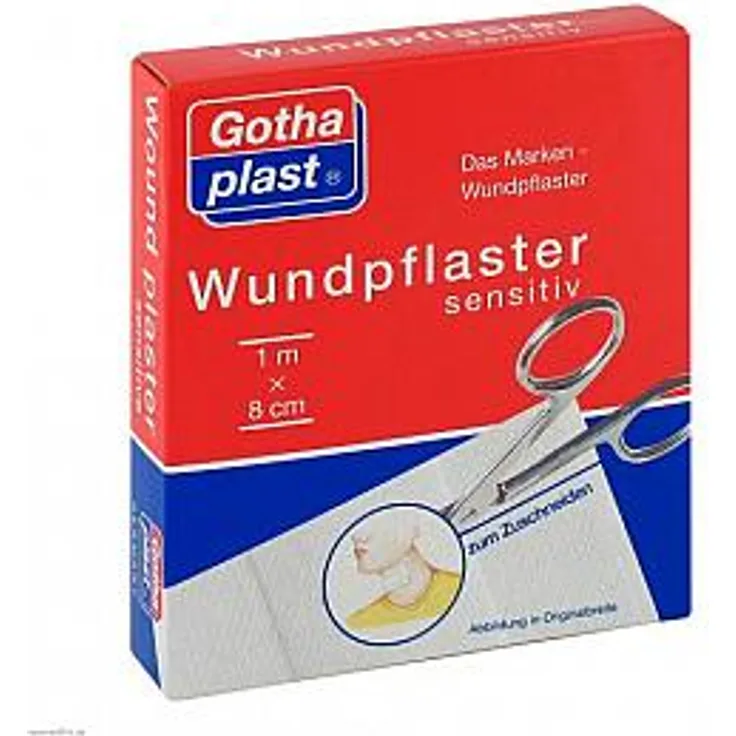 Gothaplast Gothaplast Wundpfl.sensitiv 8 cmx1 m geschnitten, 1 m