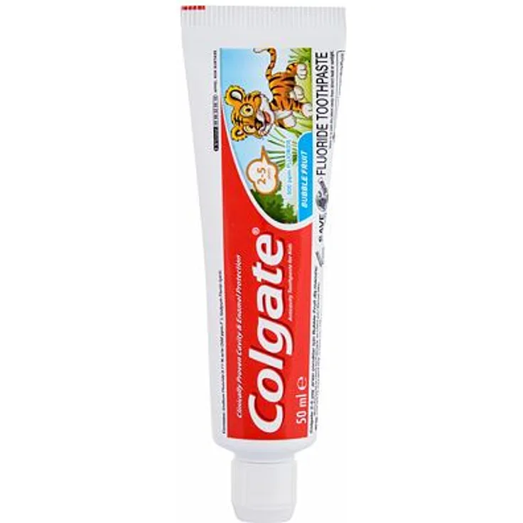 Colgate Kids Bubble Fruit 2-5 Zahnpasta für Kinder von 2 bis 5 Jahren 50 ml für Kinder