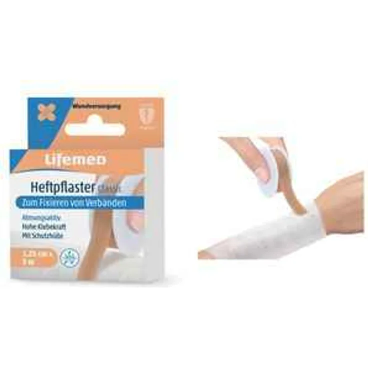 Lifemed Heftpflaster Classic, hautfarben, 125 mm x 5,0 m