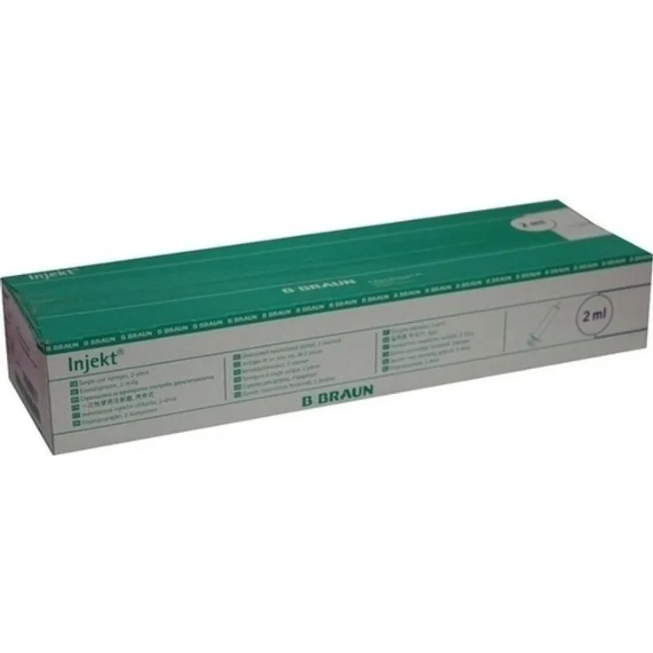 B. Braun Melsungen Injekt Solo Spritze 2 ml Luer zentrisch PVC-frei 200 ml