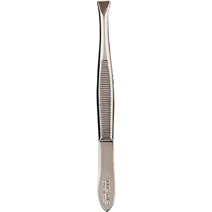 Titania Pinzette, Gerade, 1er Pack (1 x 12 g), Anwendungsbereich: Augenbrauen, Verwendung zum: Formen & Zupfen