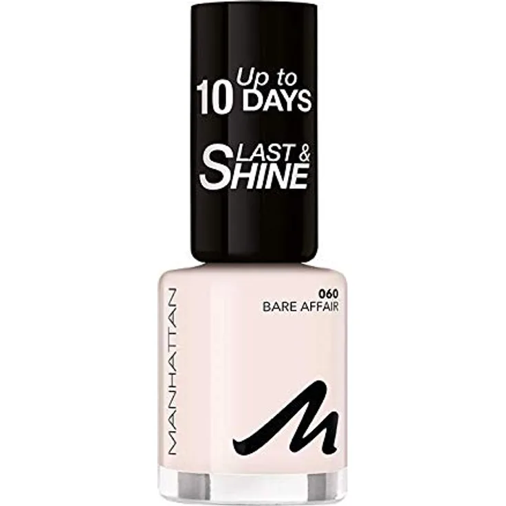 Manhattan Cosmetics Last und Shine Nagellack, Nr.060 Bare Affair, 10 ml