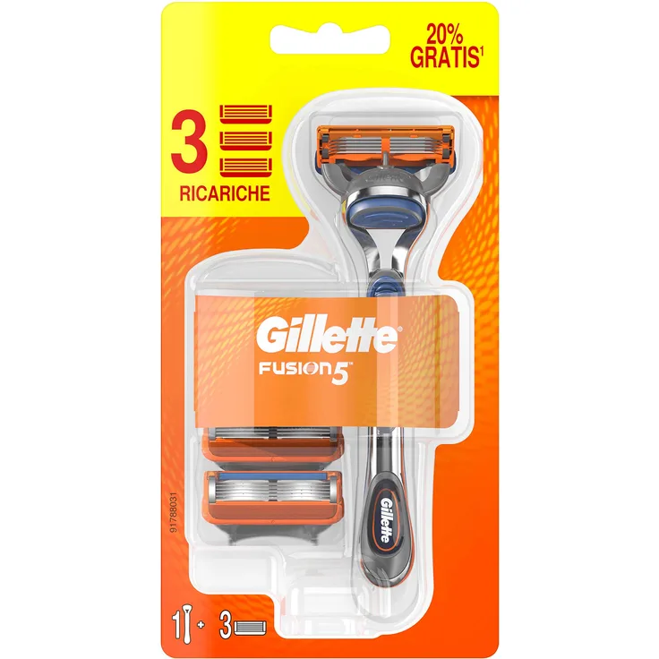 Gillette Fusion 5 Herrenrasierer 1 Rasierer + 3 Klingen