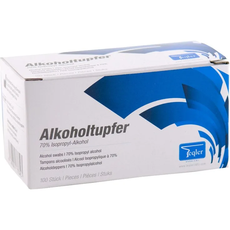 Teqler T-431101 Alkoholtupfer (100-er Pack)