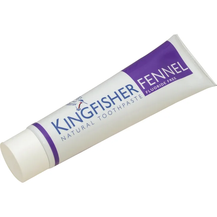 Kingfisher Flouride Free Fennel Toothpaste 100 ml, für saubere Zähne & frischen Atem