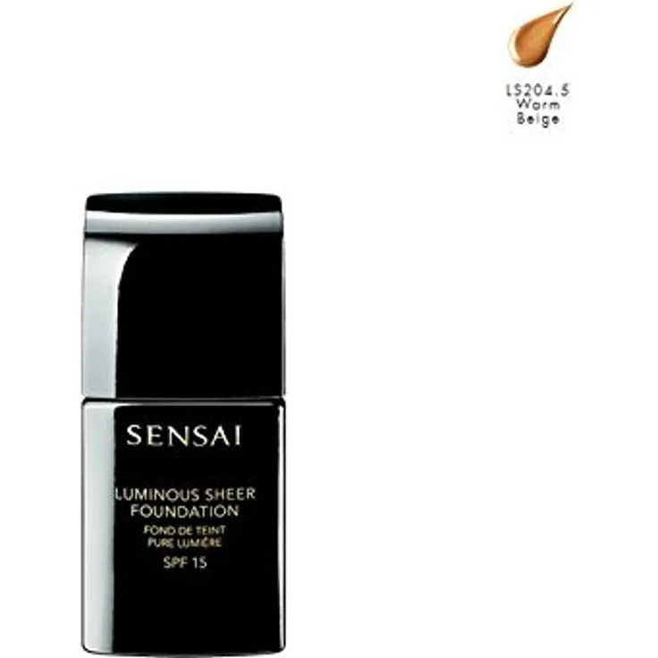 Kanebo Sensai Luminous Sheer Foundation 204.5 Warm Beige 30 ml