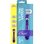Gillette Venus Swirl Rasierer + 3 Rasierklingen