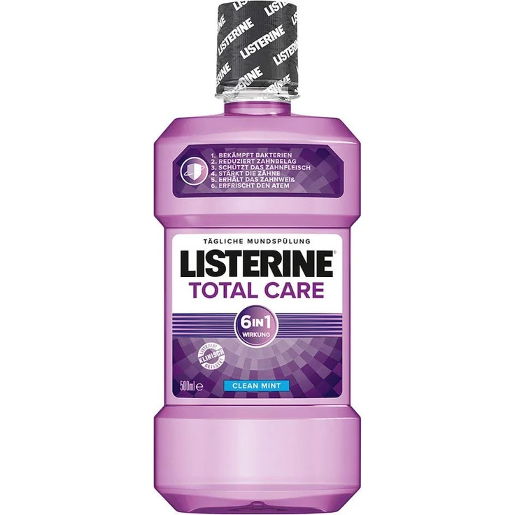 Listerine Total Care 500 ml Mundspülung frischer Atem, gegen Mundgeruch – Bild 1