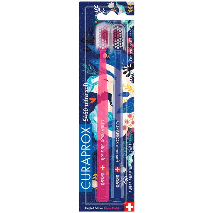 Curaprox CS 5460 Love Edition, sanft zu Zähnen und Zahnfleisch, stark gegen Plaque, 2er-Pack