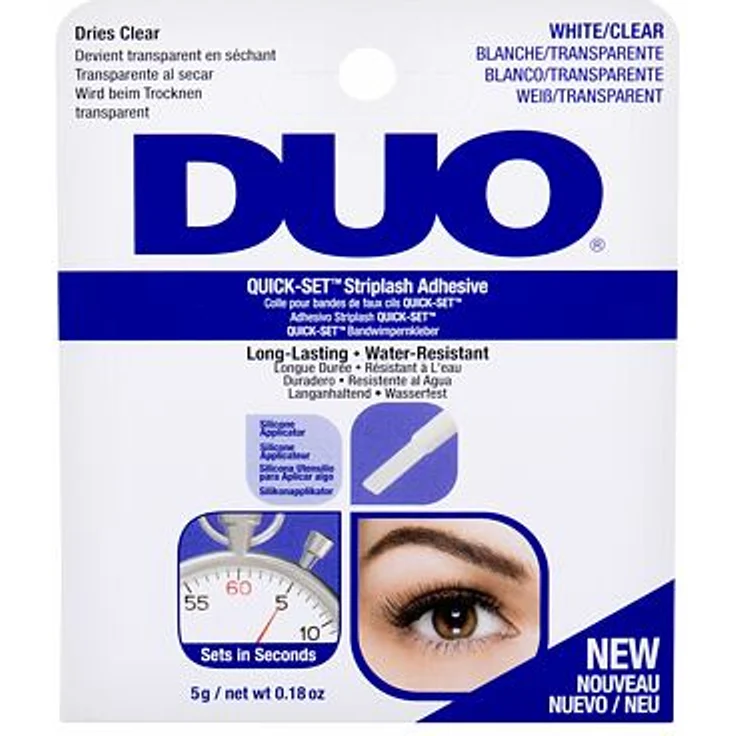 Ardell Duo Quick-Set Striplash Adhesive Schnelltrocknender klarer Kleber mit Pinsel 5 g – Bild 1