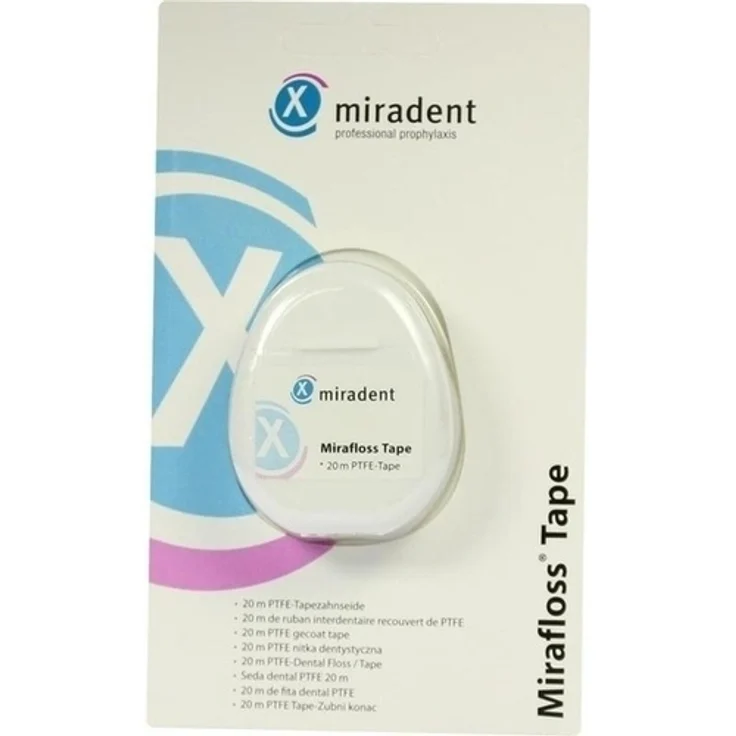 Miradent Zahnseide Mirafloss Tape teflonbeschicht. 20 m