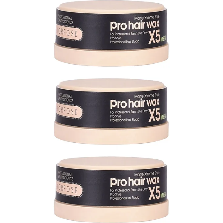 Morfose Pro Hair Wax X5 Matte Men 3 x 150 ml
