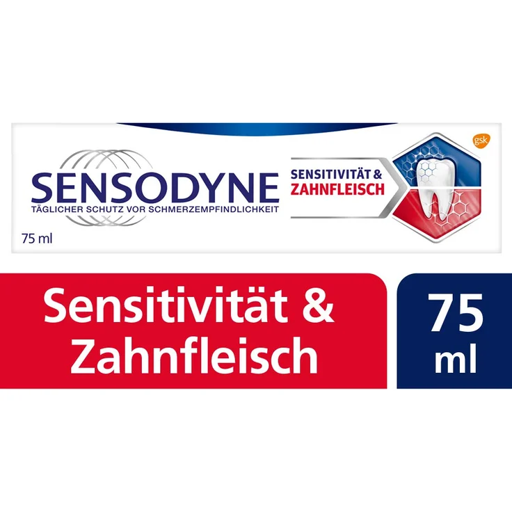 Sensodyne Sensitivität & Zahnfleisch 75 ml, für saubere Zähne & frischen Atem – Bild 1