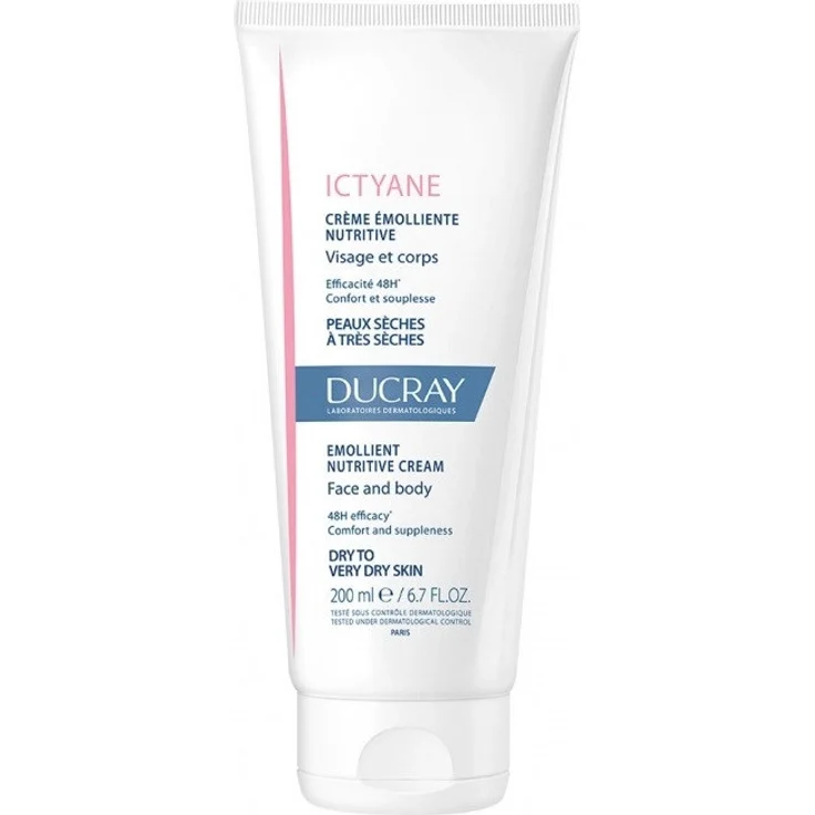Ducray Creme Ictyane Creme Emoliente Nutritiva 200 ml Tagespflege, für Damen und Herren – Bild 1