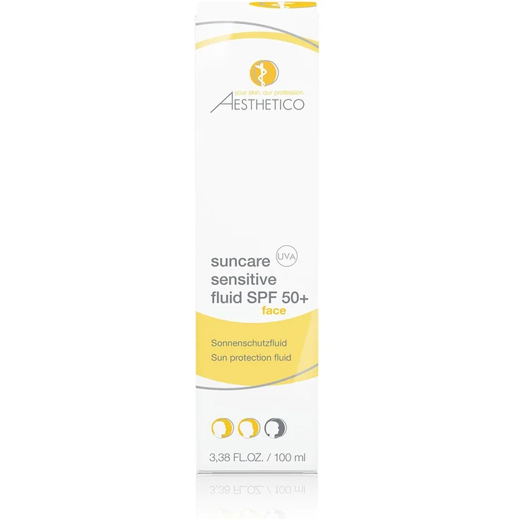 Aesthetico Suncare Sensitive Fluid LSF 50 100 ml – Bild 1