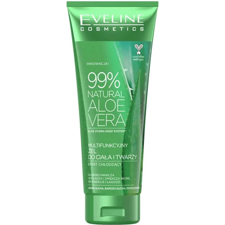 Eveline 99% Aloe Vera Multifunktionsgel Für Gesicht Und KöRper 250 ml mit pflegender Wirkung