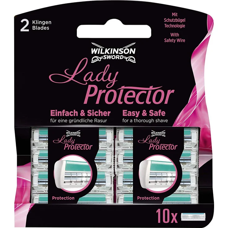 Wilkinson Sword Lady Protector Rasierklingen für Damen Rasierer, 10 St – Bild 1