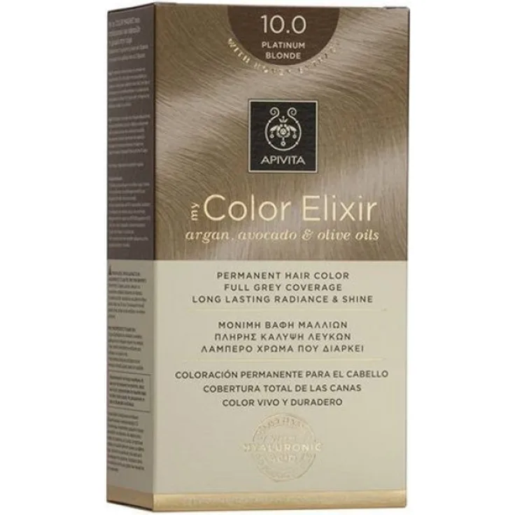 Apivita Haarfarbe Hair Colour Color Elixir Permanent Hair Color 10.0 Platinum Blonde 1 Stück