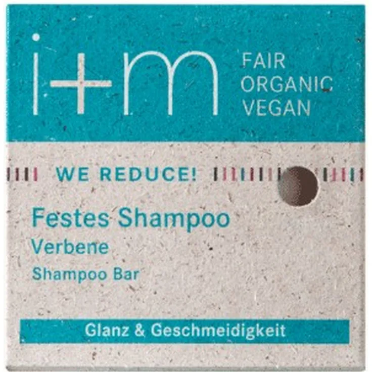 I + M Naturkosmetik We Reduce Verbene Festes Shampoo 50 ml