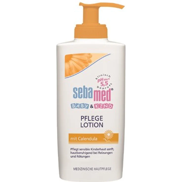 Sebamed Calendula Pflegelotion mit Spender 200 ml  – Bild 1