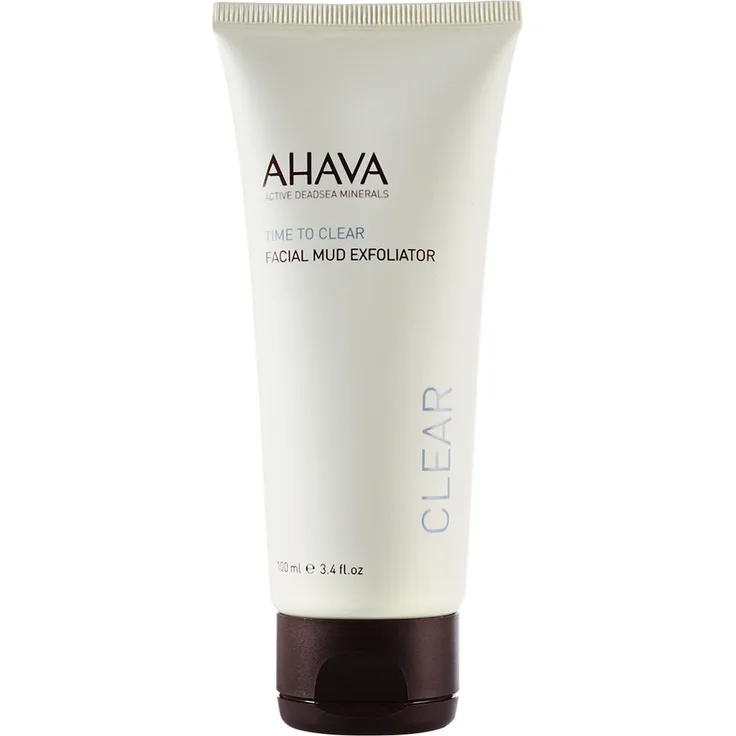 AHAVA Facial Mud Exfoliator, 100 ml, feuchtigkeitsspendende Wirkung, reinigend, klärend, für alle Hauttypen geeignet 