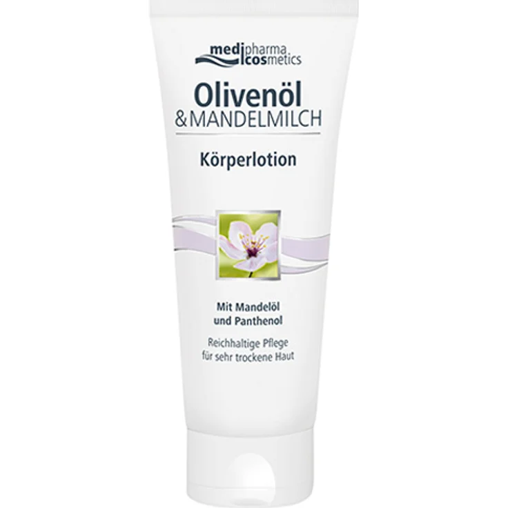 Medipharma Cosmetics Olivenöl & Mandelmilch Körperlotion 200 ml  – Bild 1