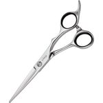 Education ED 55 Silber Haarschneideschere Japan-Stahl, silber, mit individuell regulierbarer Schraube