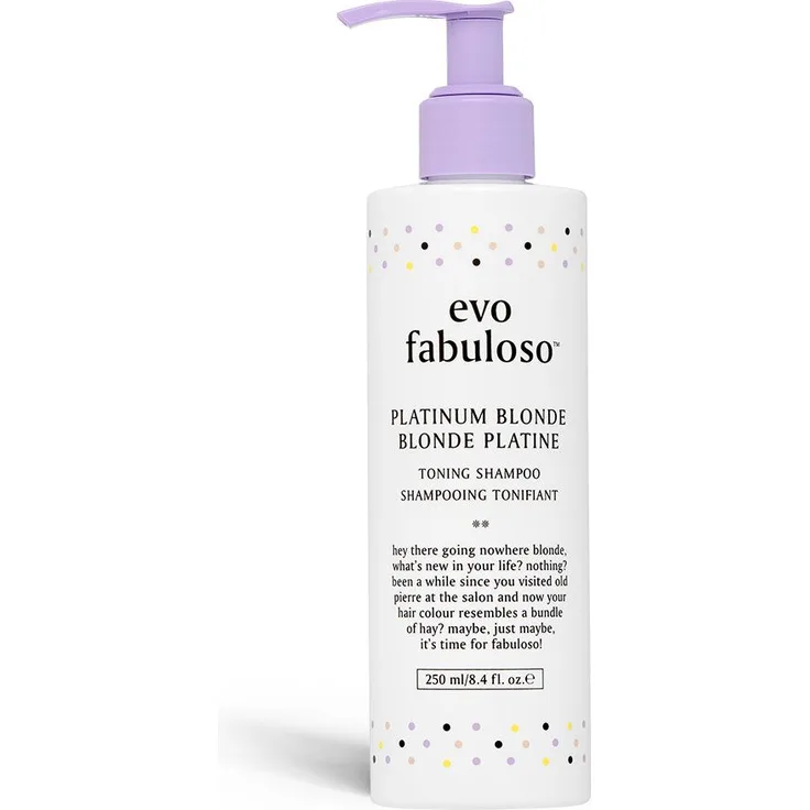Evo Fabuloso Platinum Blonde Toning Shampoo 250 ml