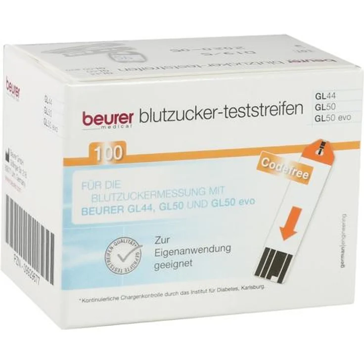 BEURER GL44-GL50 Blutzucker-Teststreifen 100 St.