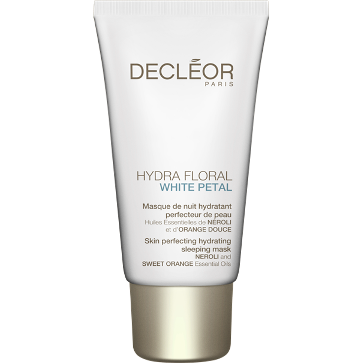 Decléor Hydra Floral White Petal Skin Perfecting Hydrating Sleeping Mask 50 ml, für alle Hauttypen