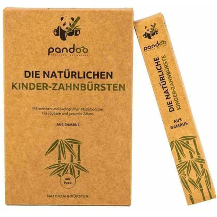Pandoo 4er-Sparset Hand-Zahnbürste | – Bild 2