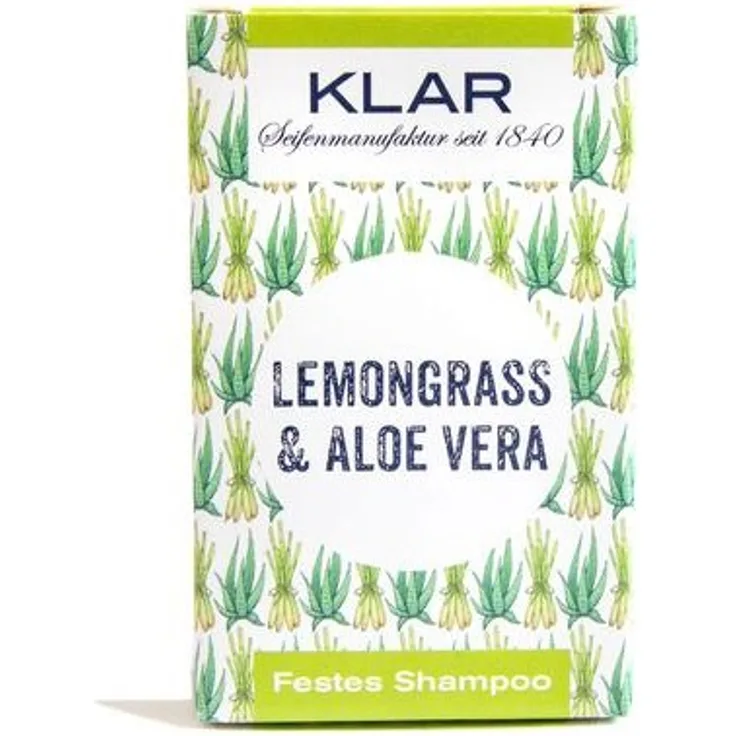 Klar Seifen Festes Shampoo Lemongrass & Aloe Vera