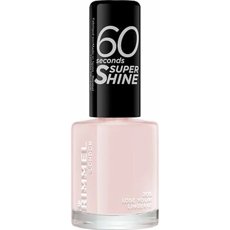 Rimmel London 60 Seconds Super Shine Schnelltrocknender Nagellack 8 ml Farbton 203 Lose Your Lingerie – Bild 1