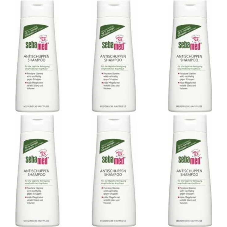 6 x Sebamed Anti-Schuppen-Shampoo 200 ml