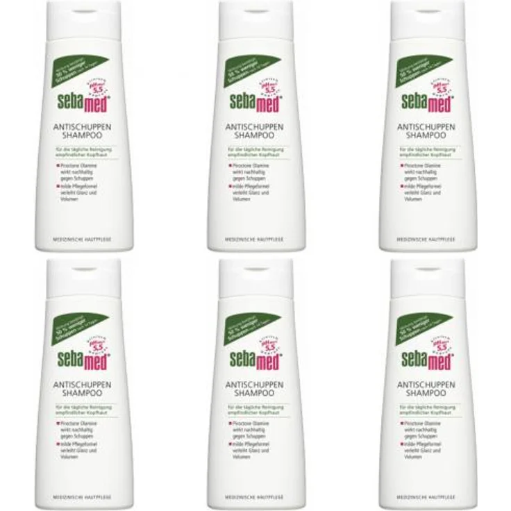6 x Sebamed Anti-Schuppen-Shampoo 200 ml