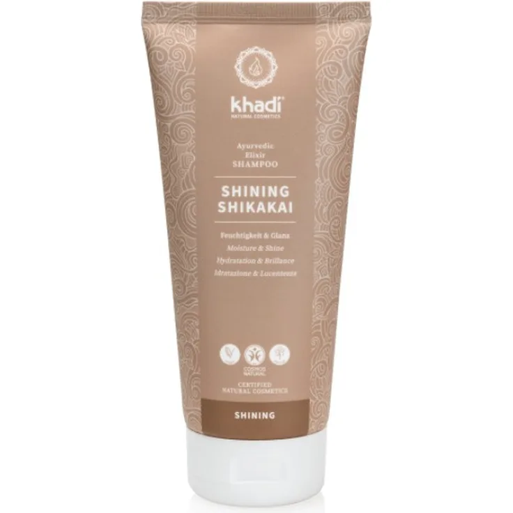 Khadi Naturkosmetik Ayurvedisches Elixier Shampoo Shining 200 ml