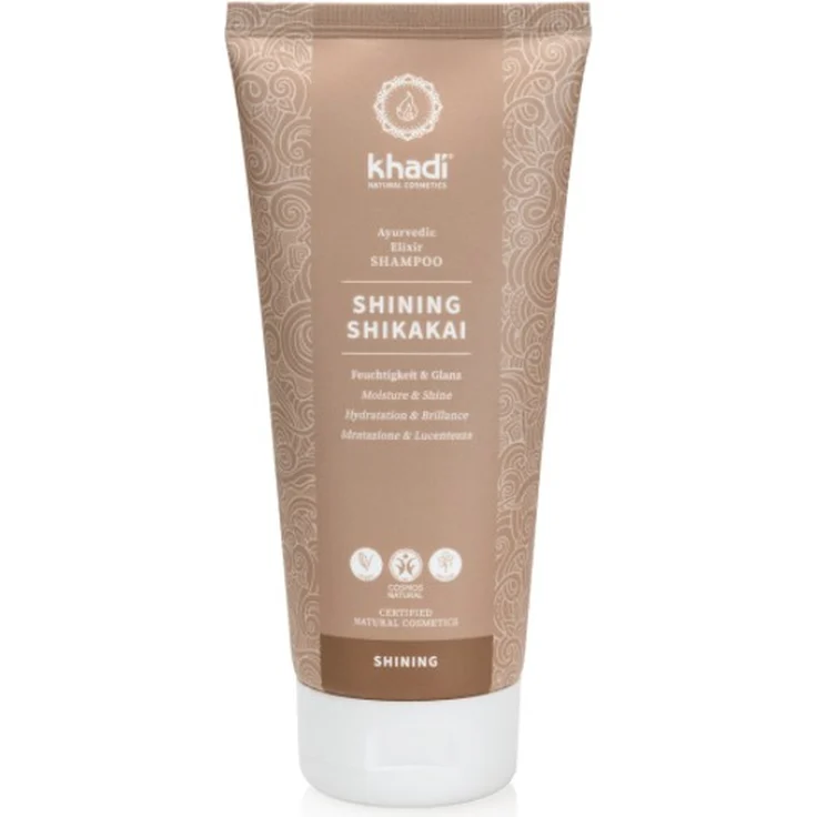 Khadi Naturkosmetik Ayurvedisches Elixier Shampoo Shining 200 ml – Bild 1