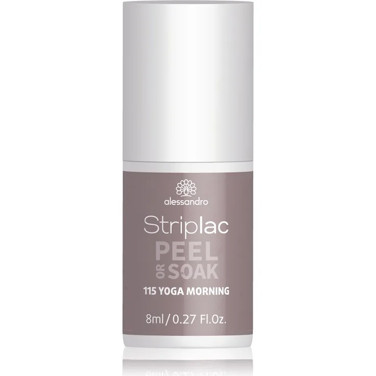 Alessandro Striplac Peel or Soak 115 Yoga Morning 8 ml, Farbton: Grau