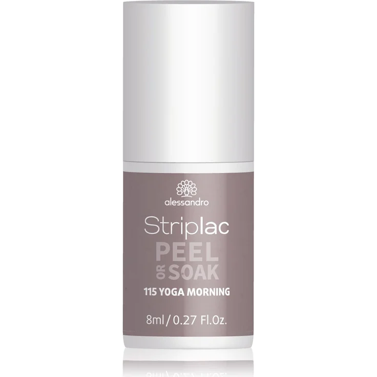Alessandro Striplac Peel or Soak 115 Yoga Morning 8 ml, Farbton: Grau – Bild 1