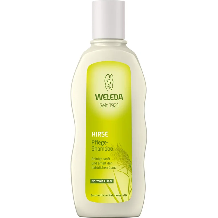 Weleda Hirse Pflege-Shampoo Naturkosmetik Bio Duschgel Für Die Sanfte Reinigung Von Haar Und Kopfhaut Pflegedusche Für Natürlichen glanz Und Spannkraft Der Haare 190 ml