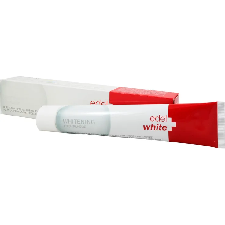 Edel&White Anti-Plaque Whitening 75 ml, mit Whitening-Effekt für eine sanfte Zahnaufhellung
