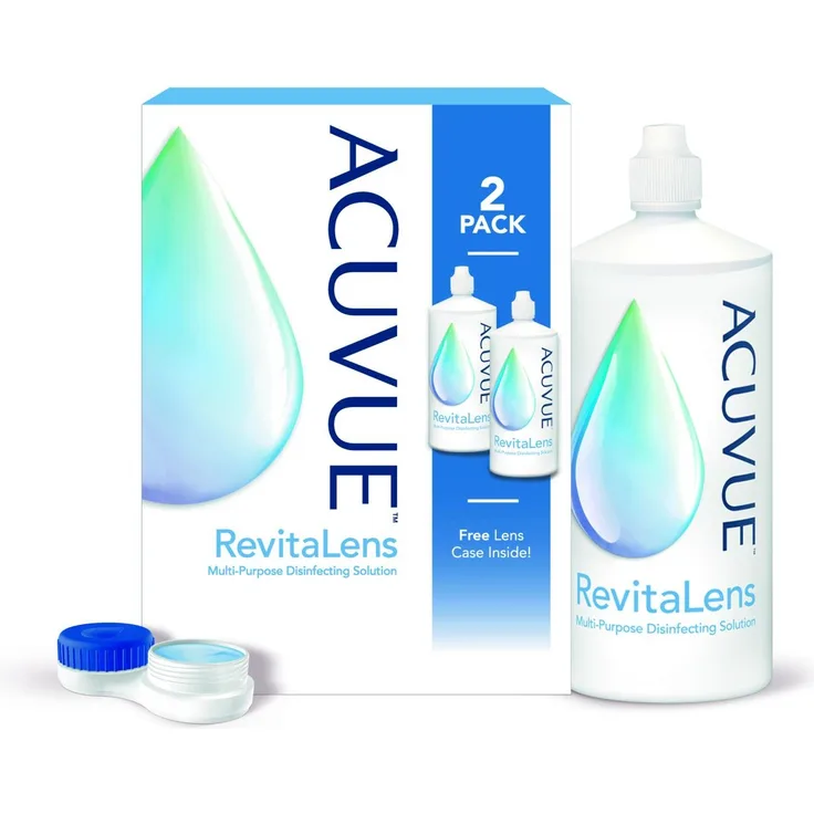 Johnson & Johnson Acuvue RevitaLens 2 x 300 ml All-in-One-Lösung für weiche Kontaktlinsen, inkl. Aufbewahrungsbehälter