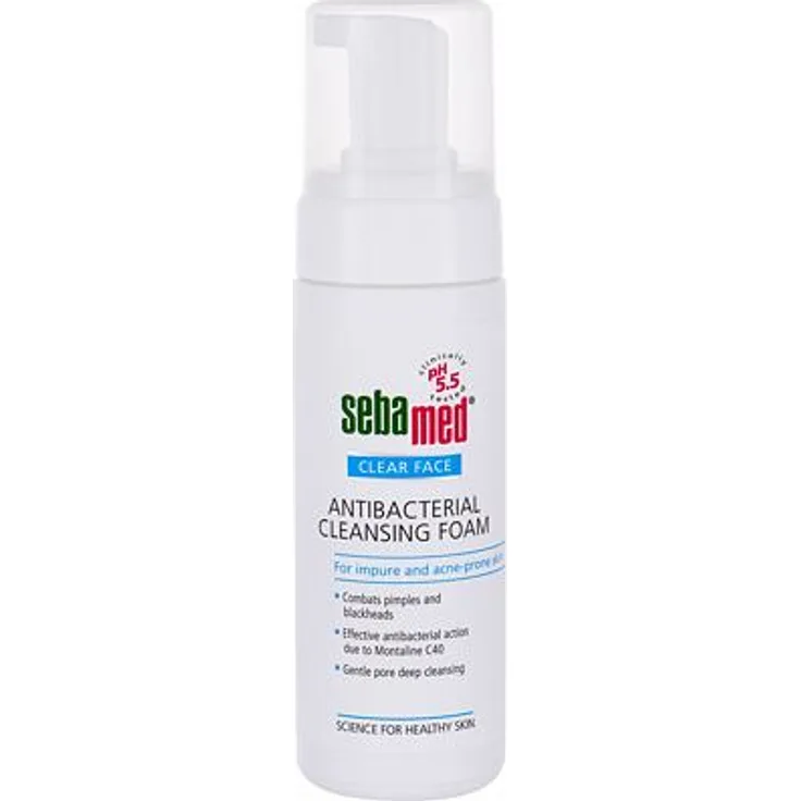 SebaMed Clear Face Antibacterial Antibakterieller Reinigungsschaum für problematische Haut 150 ml für Frauen